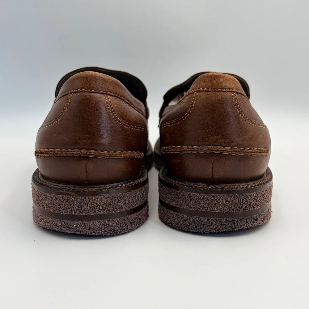 Donald Pliner Landry Mens Brown Leather Penny Loafers‎ Size 11M